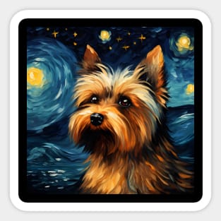 Yorkshire Terrier Night Sticker